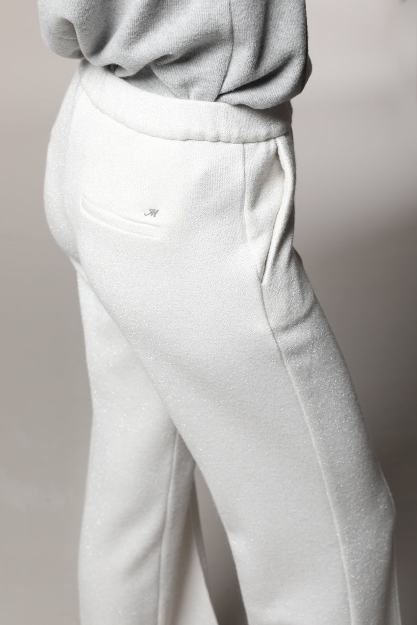 Easy Straight pantalón chino mujer en jersey con lurex straight fit