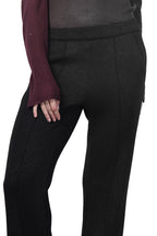 Easy Straight women’s chino pants in knit-effect lurex jersey with straight fit