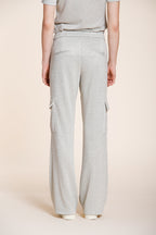 Easy Straight Hose Cargo Jogger Damen aus Trikot Lurex straight fit