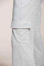 Easy Straight pantalón cargo jogger mujer en tricot lurex straight fit