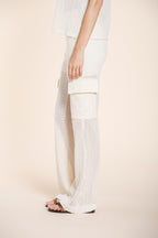 Easy Straight pantalón cargo jogger mujer en punto crochet straight fit