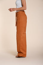New York Straight pantalón chino mujer en twill de algodón y lino straight fit