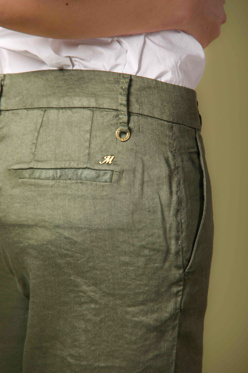 immagine 4 di pantalone chino donna modello New York Straight verde di Mason's