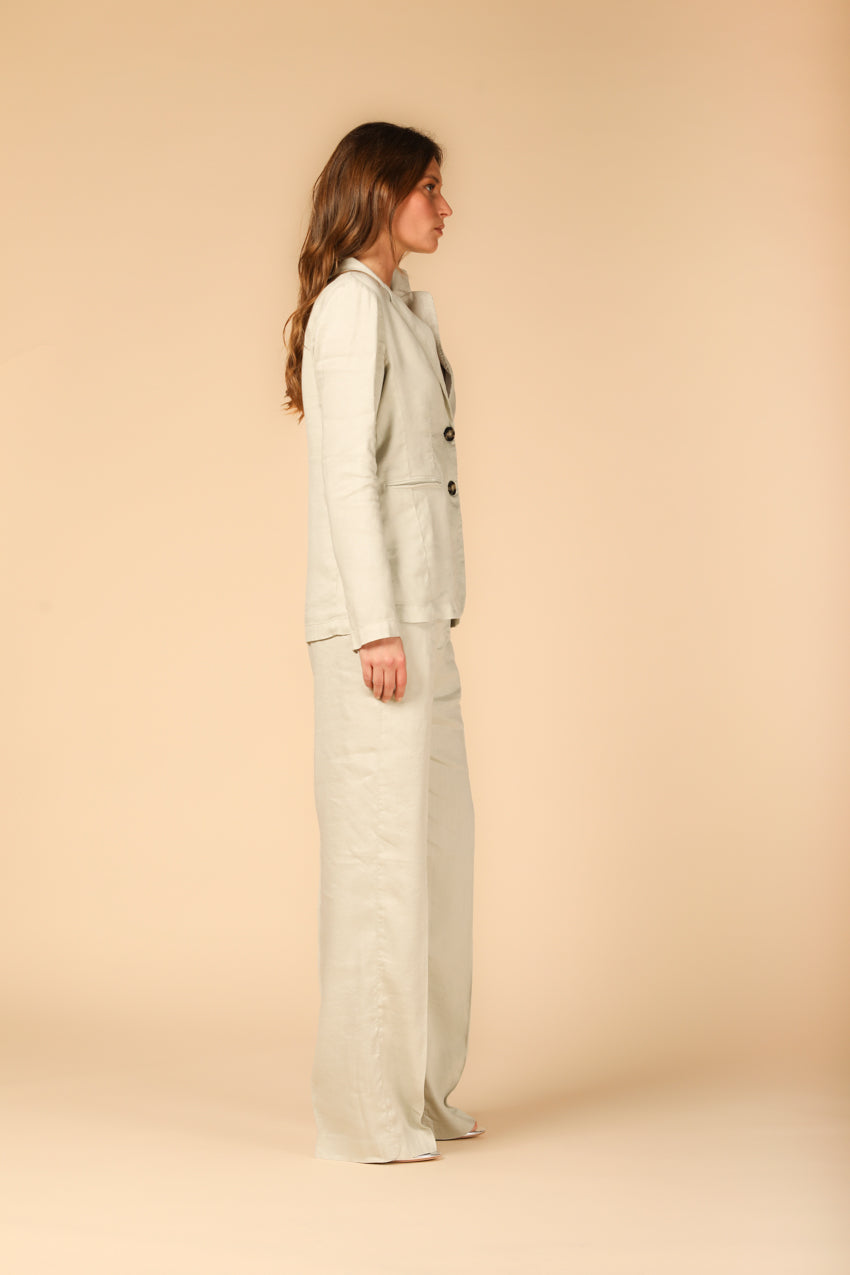 immagine 3 di pantalone chino donna modello New York Straight in stucco di Mason's