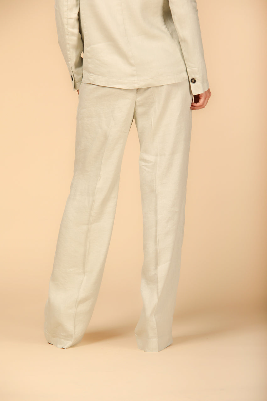 immagine 4 di pantalone chino donna modello New York Straight in stucco di Mason's