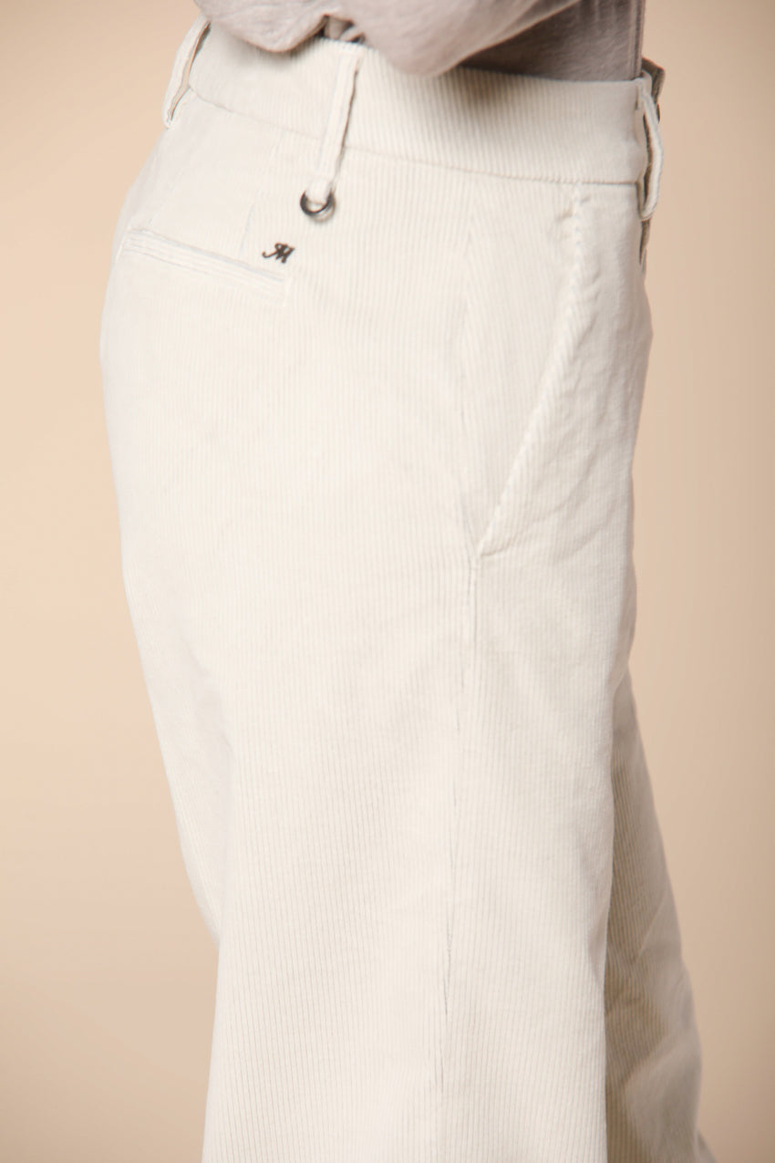 New York Straight pantalone chino donna in velluto a coste straight fit