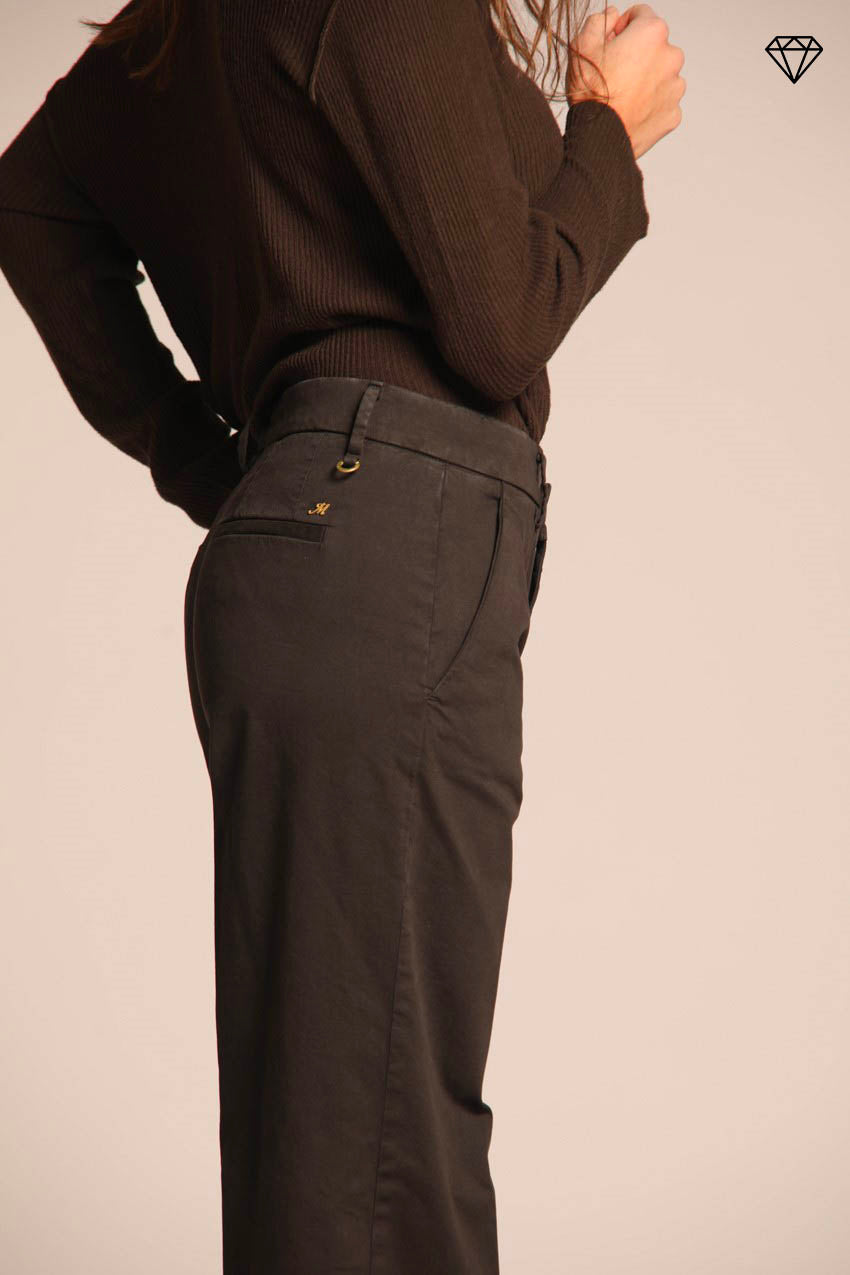 Immagine 2 pantalone chino donna in gabardina modello New York Straight straight fit 