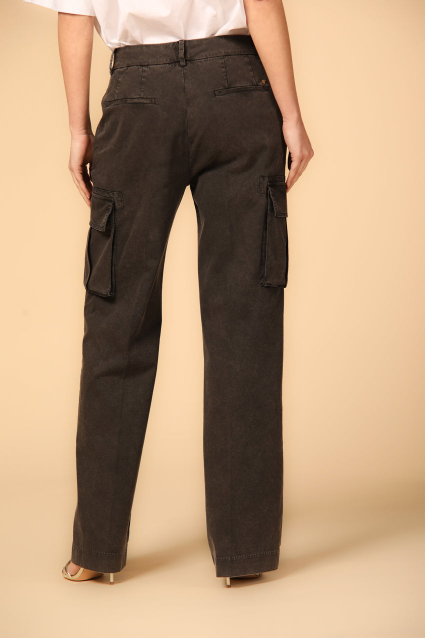 Bild 5 von Damen-Cargohose, Modell Victoria, in Schwarz mit straight fit von Mason's