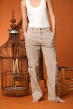 Detroit Straight women's Chino pants in flame stitch panama Straight fit