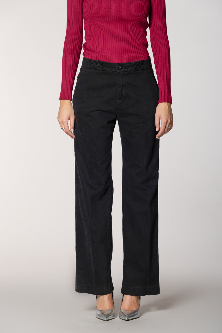 New York Straight pantalon chino femme en gabardine straight fit