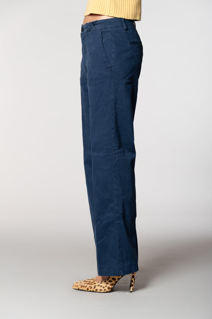 New York Straight pantalon chino femme en gabardine straight fit