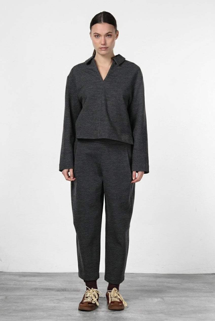 Damen-Chinohose aus Jerseygewebe im Balloon Fit