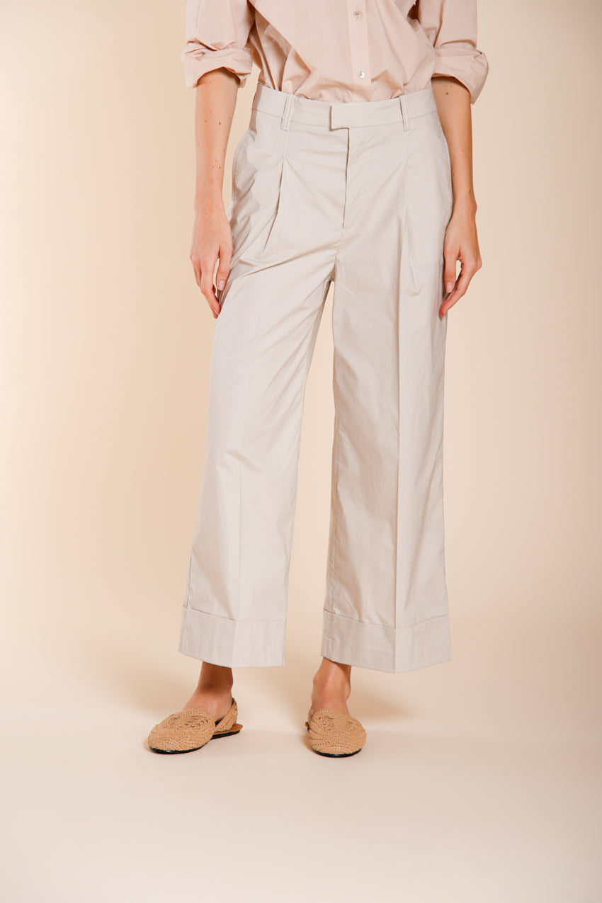 New York Wide women's chino pants in parachute canvas wide leg
