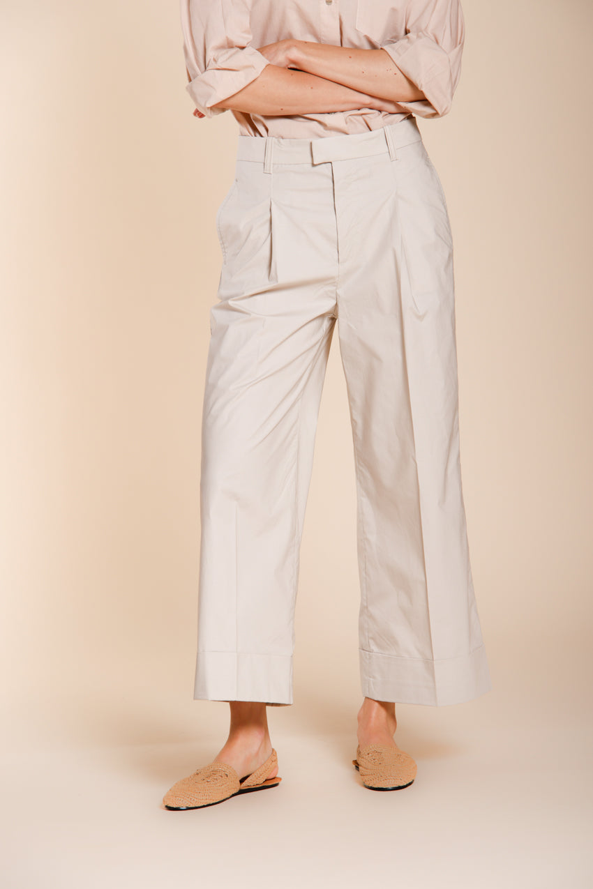 New York Wide Hose Chino Damen aus Fallschirm-Canvas wide leg