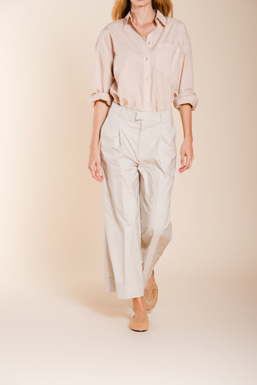 New York Wide Hose Chino Damen aus Fallschirm-Canvas wide leg