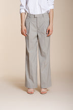 New York Wide Sartoriale pantalón chino mujer en lana travel wide leg