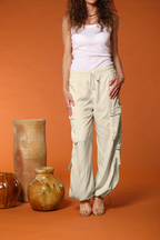 Francis women's Cargo Jogger Pants in modal cotton wide leg