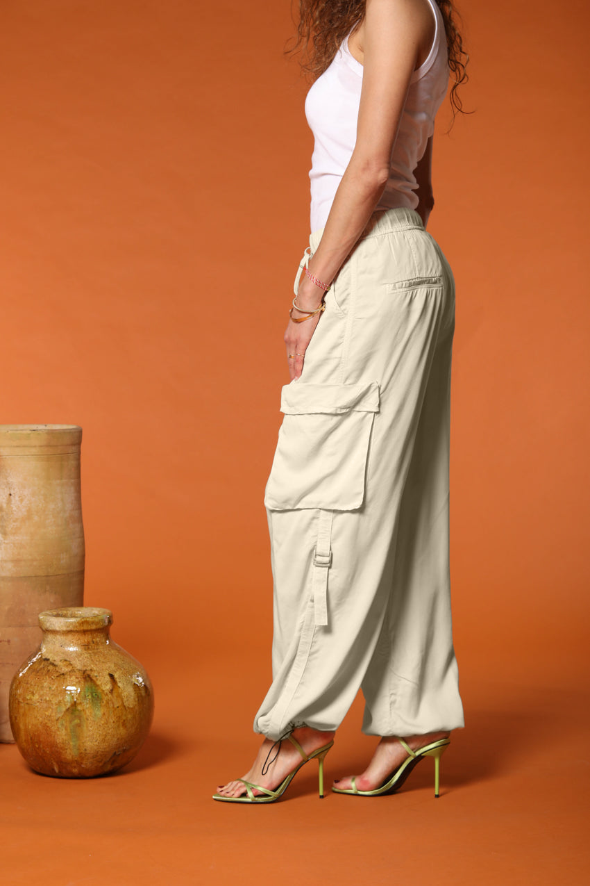 Francis women's Cargo Jogger Pants in modal cotton wide leg