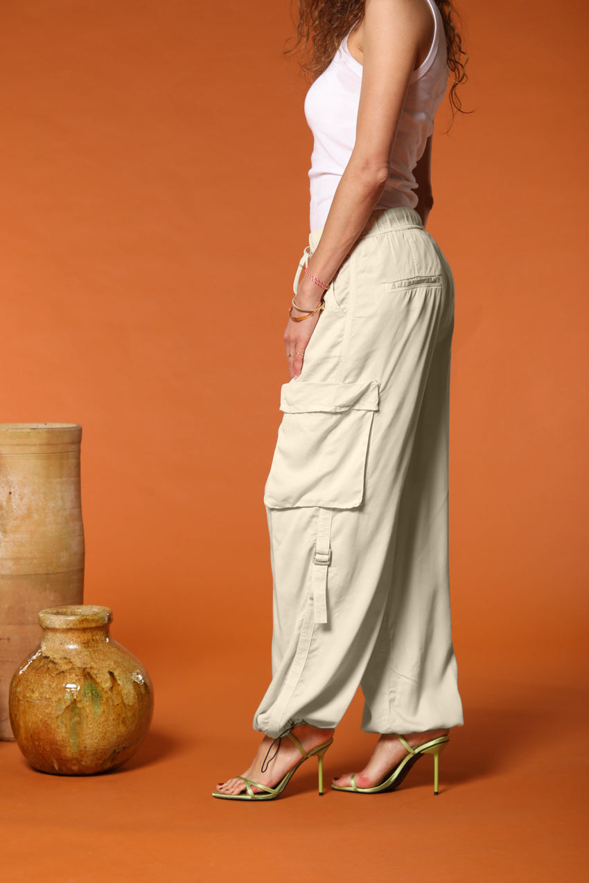 Francis pantalón cargo jogger mujer en algodón modal relaxed fit