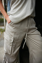 Francis women's Cargo Jogger Pants in modal cotton wide leg