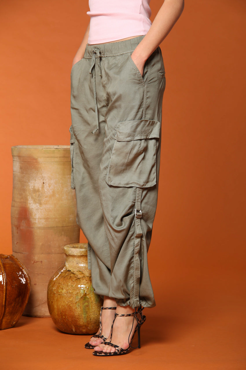 Francis women's Cargo Jogger Pants in modal cotton wide leg