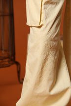 Francis women's Cargo Jogger pants in cotton and linen twill wide leg