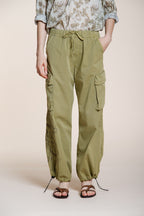Francis pantalon cargo femme en twill wide leg