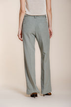 New York Studio Damen Chinohose aus Baumwolle und Leinen Twill straight fit