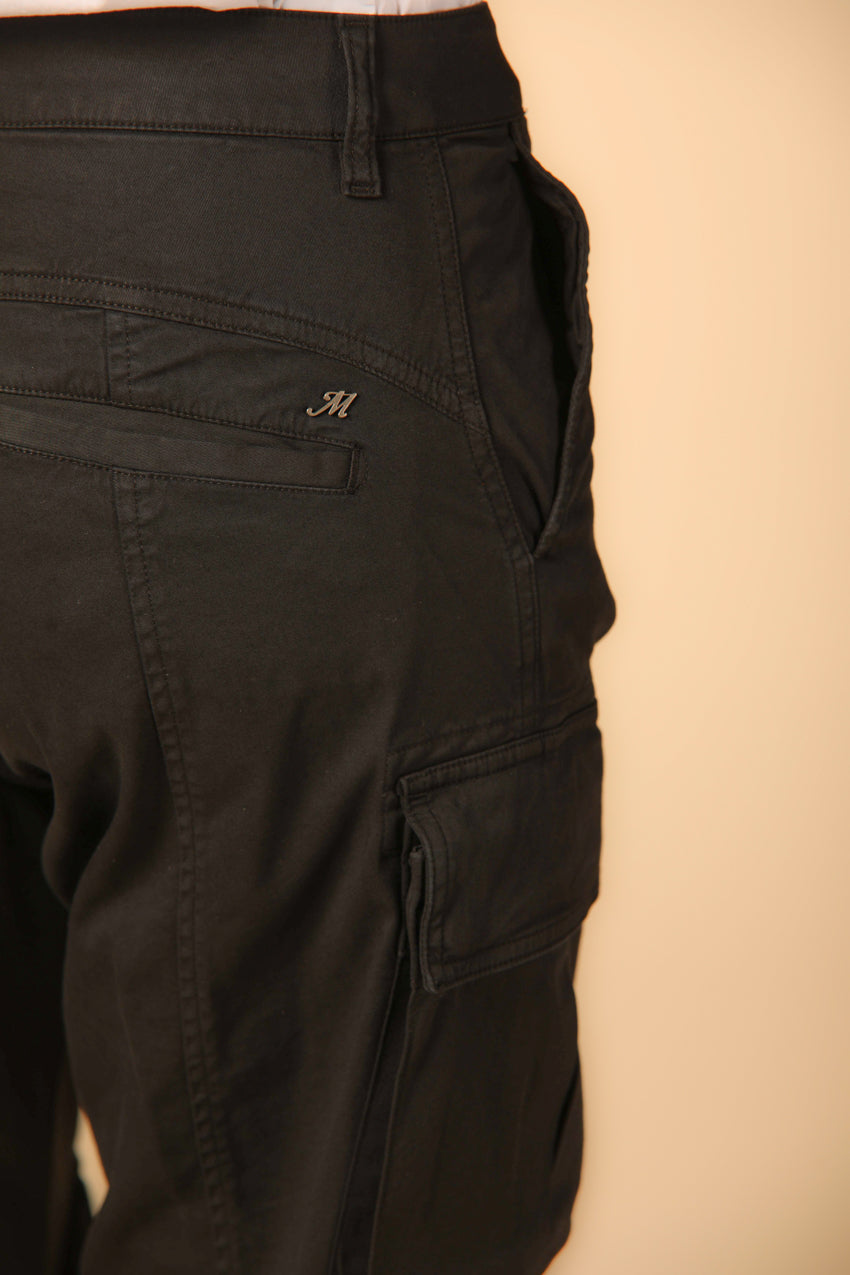 immagine 3 di pantalone cargo donna modello New Hunter in nero fit relaxed di Mason's