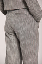 Foto 2 New York Studio pantalone cargo donna in resca paillettes wide leg