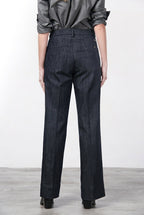 New York Studio Damen-Chinohose aus Stretch-Denim, Straight Fit