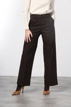 New York Studio women’s chino trousers in satin, straight fit