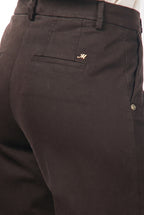 New York Studio pantalón chino de mujer en raso straight fit