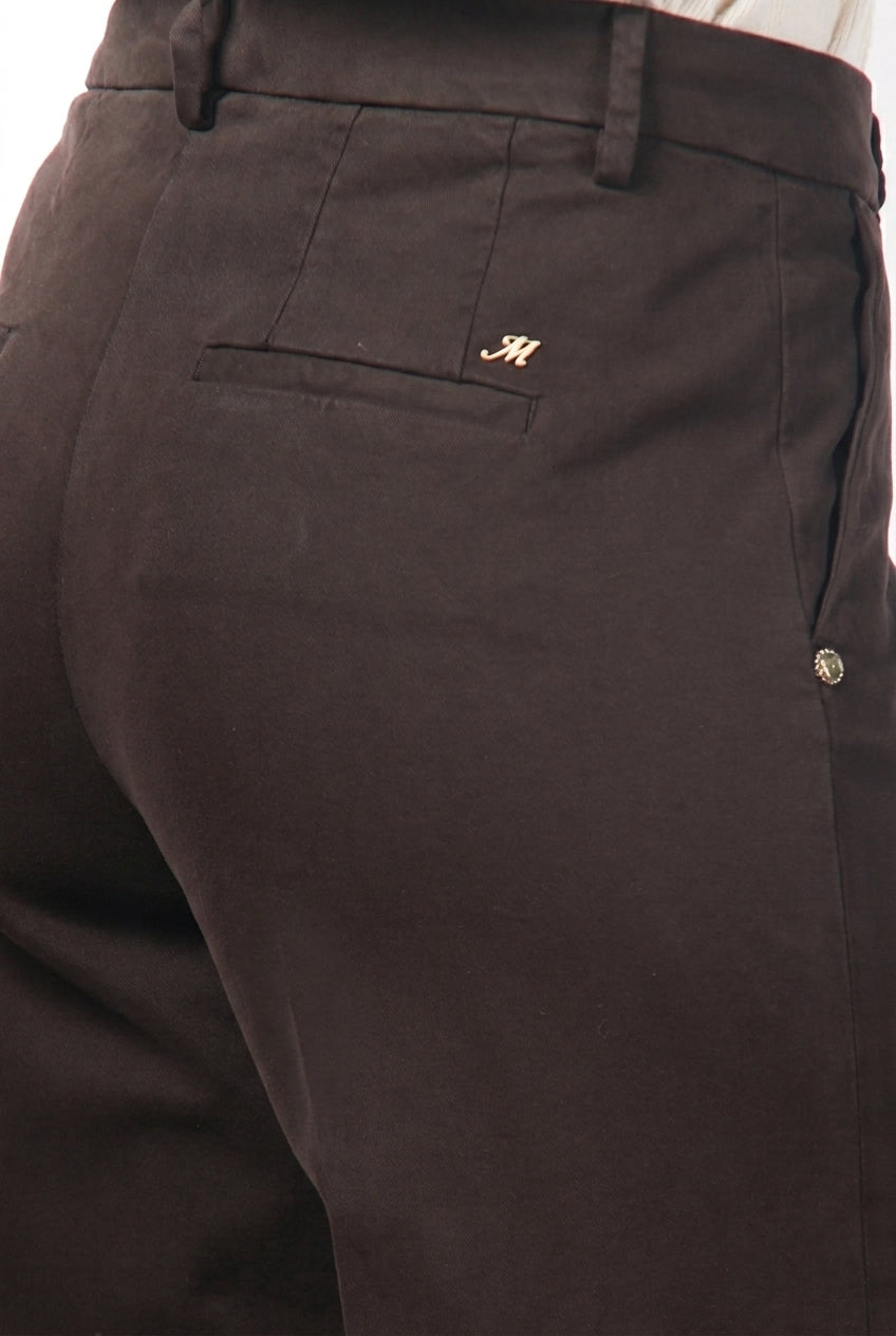 New York Studio women’s chino trousers in satin, straight fit