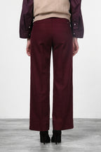 New York Studio pantalón chino de mujer en raso straight fit