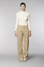 New York Studio women’s chino pants in cotton-wool blend wide leg