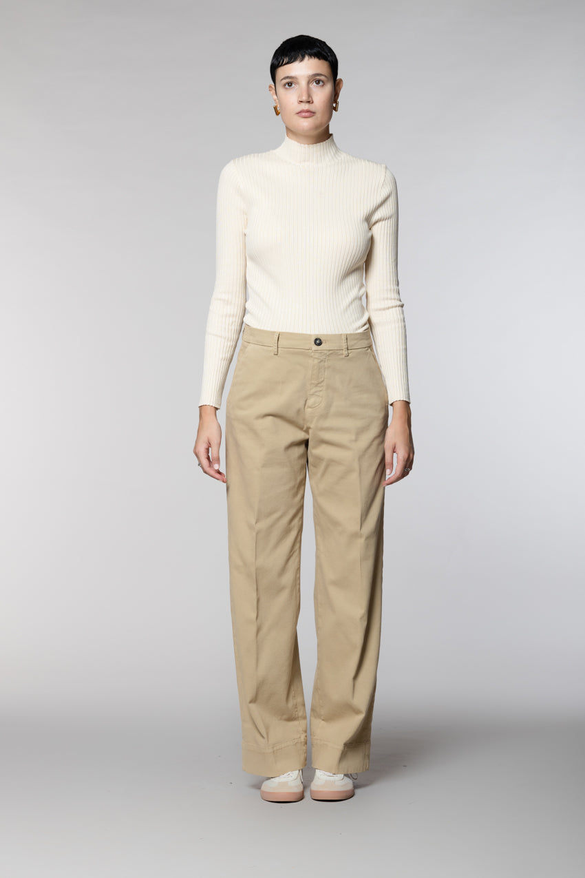 New York Studio women’s chino pants in cotton-wool blend wide leg