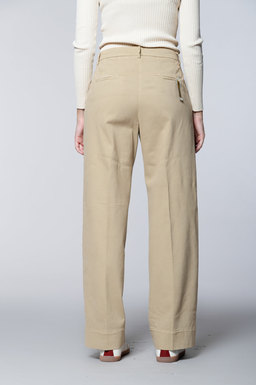 New York Studio Damen-Chinohose aus Baumwoll-Woll-Mix wide leg
