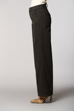 New York Studio pantalón chino mujer en mezcla de algodón y lana wide leg 