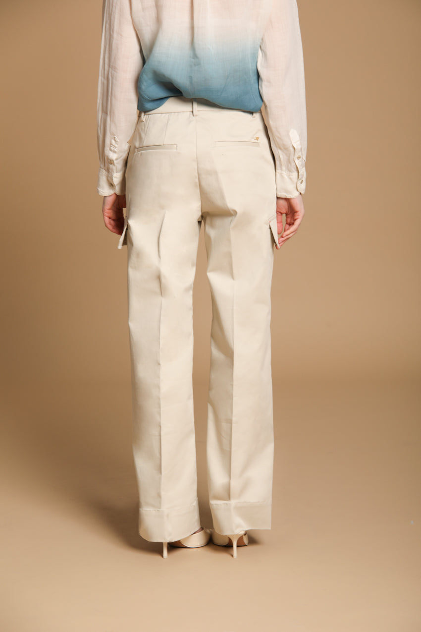 New York Studio women's Cargo Pants in cotton twill wide leg