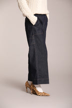 Foto 6 Dallas Wide pantaloni cargo donna in denim stretch wide leg