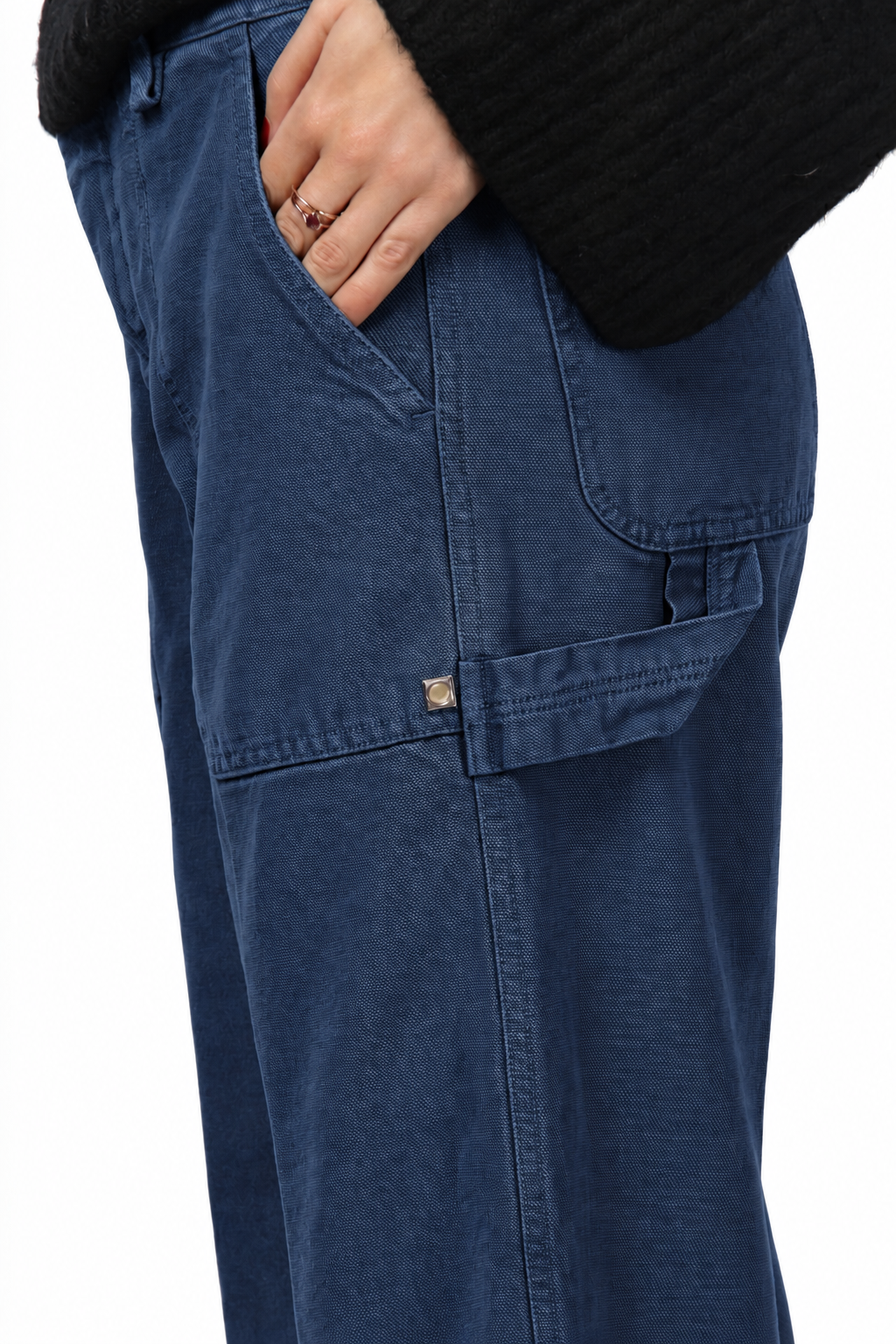 Dallas Wide pantalón chino de mujer en canvas straight fit
