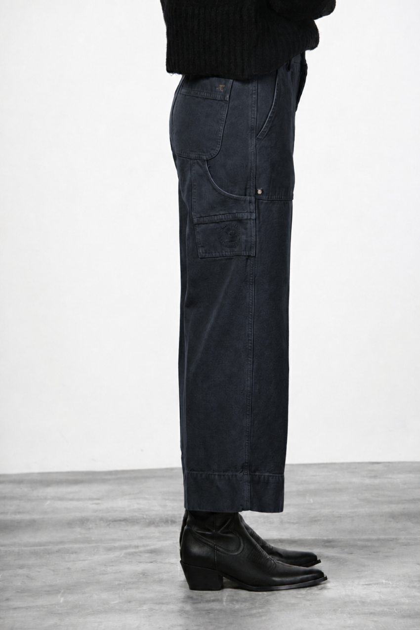 Dallas Wide pantalón chino de mujer en canvas straight fit
