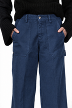 Dallas Wide pantalón chino de mujer en canvas straight fit
