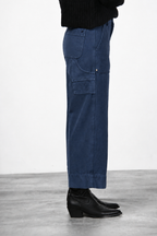 Dallas Wide pantalón chino de mujer en canvas straight fit
