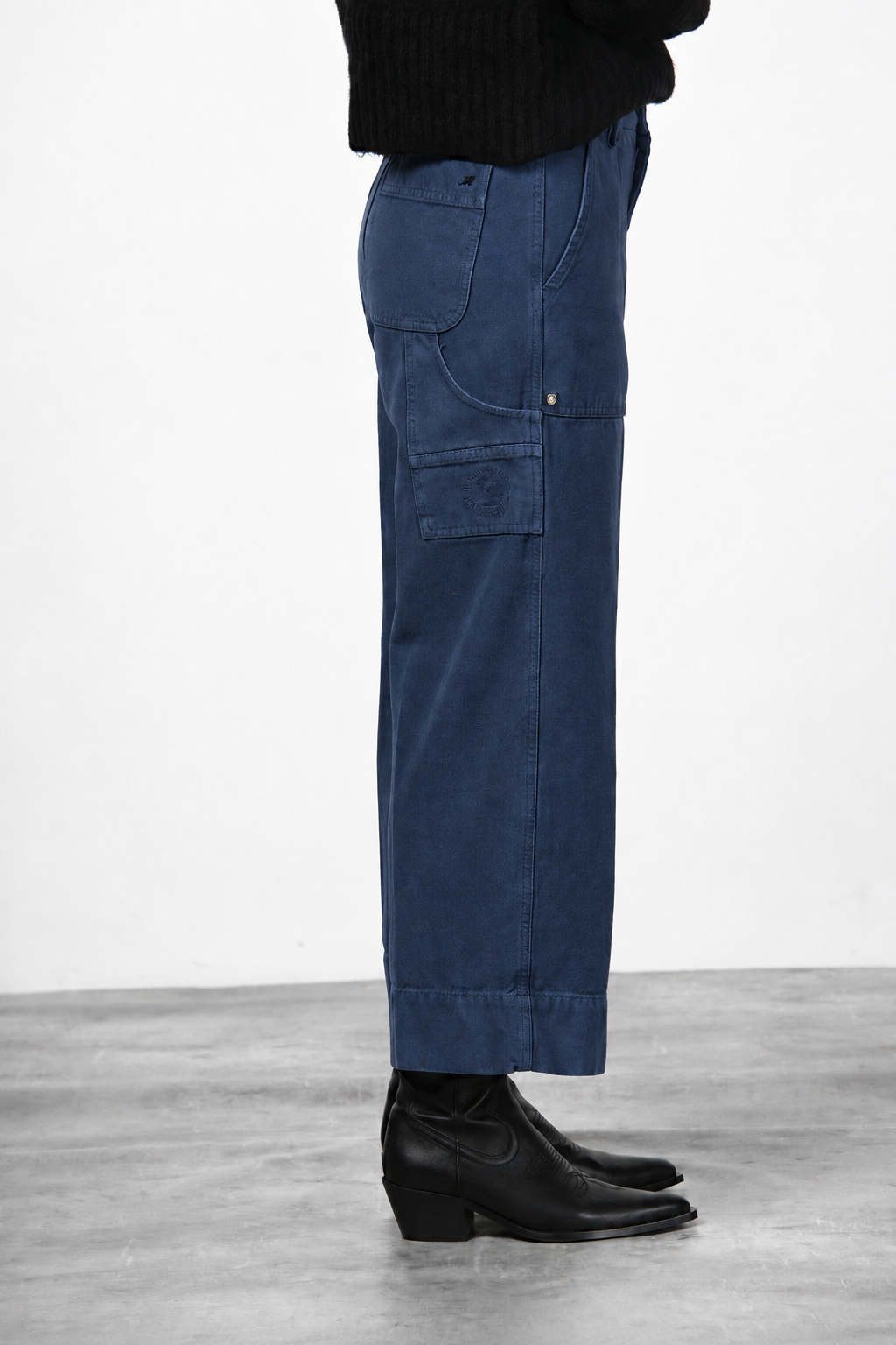 Dallas Wide pantalón chino de mujer en canvas straight fit
