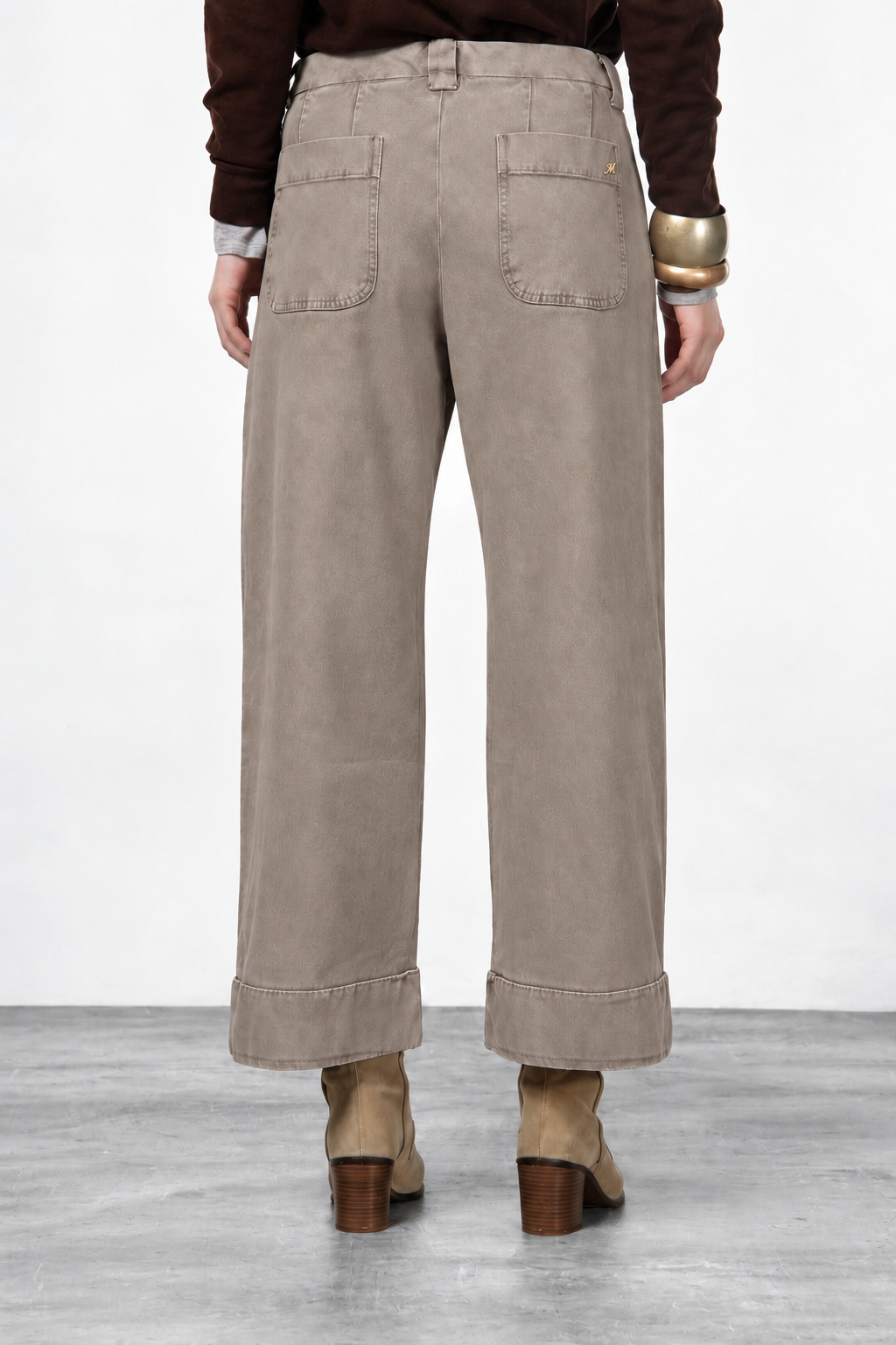 New York Studio Crop Chinohose für Damen aus Stretch-Twill mit straight fit