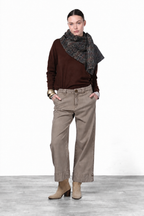 New York Studio Crop Chinohose für Damen aus Stretch-Twill mit straight fit