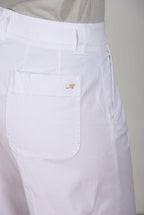 New York Studio Cropped pantalón chino mujer en gabardina straight fit