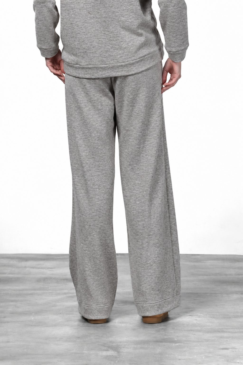 New York Studio Elax Chinohose für Damen aus Jersey mit Strickeffekt und straight fit